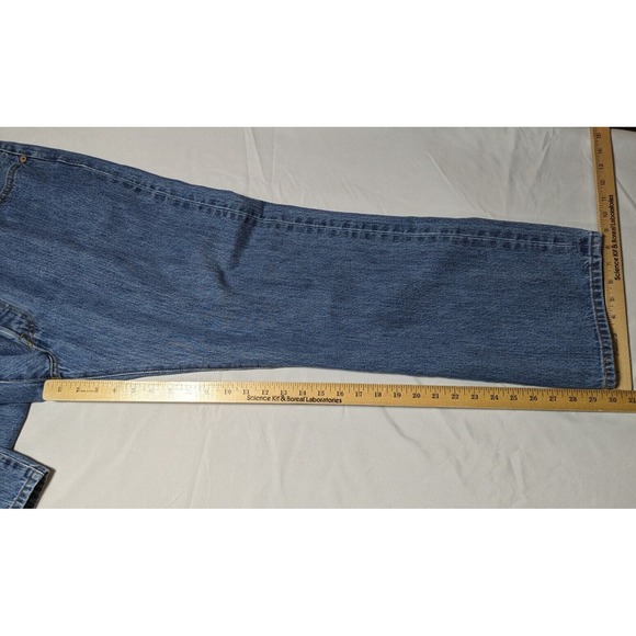 LEVIS 501 ORIGINAL STRAIGHT  Button Fly Denim Blue Jeans - Men 40X30 - Picture 11 of 16